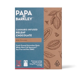 Papa & barkley - MILK CHOCOLATE-CHOCOLATE-(100MG THC)
