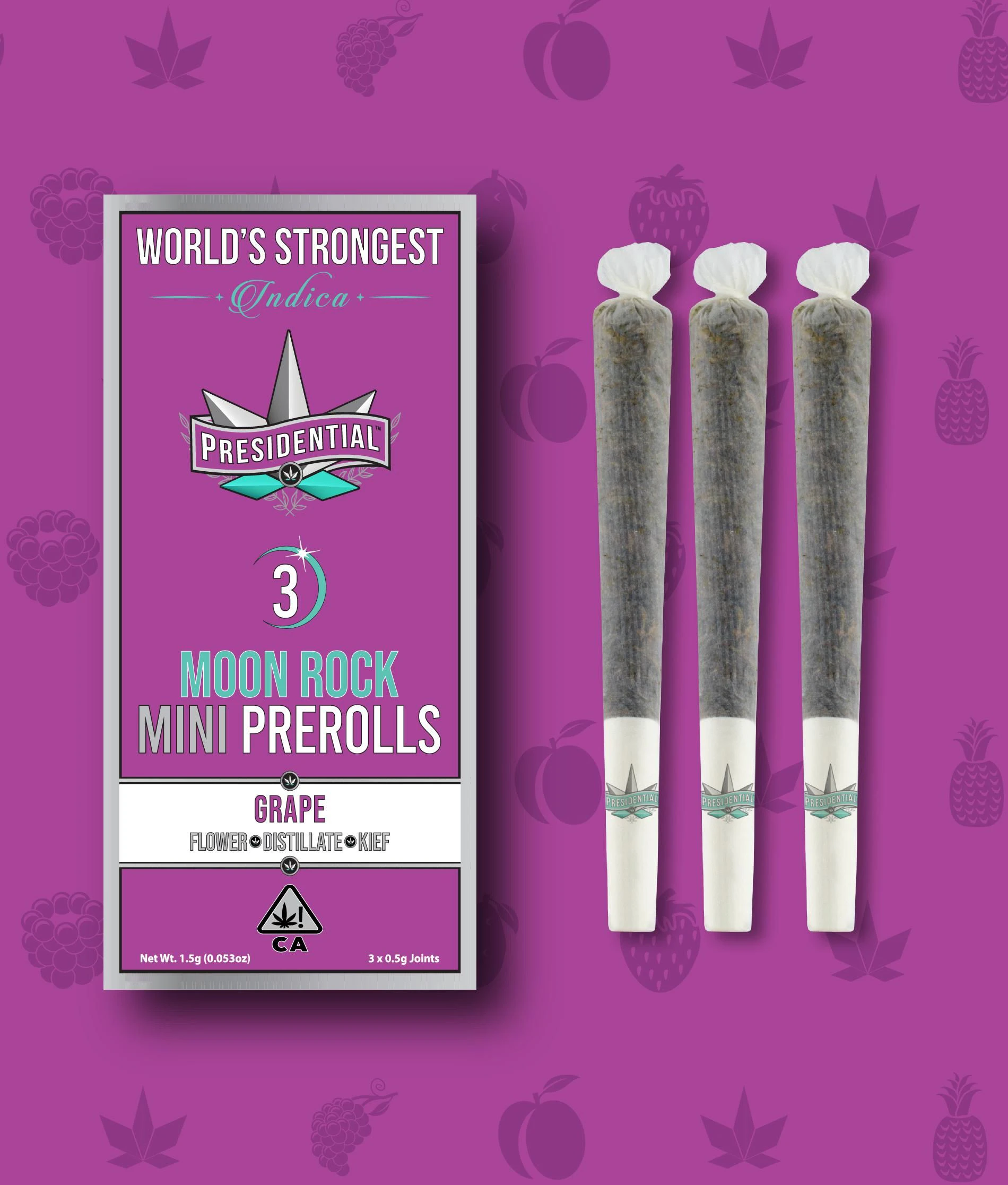 Presidential - GRAPE MOONROCK MINI JOINT | 3PK | 1.5G INDICA Main Image
