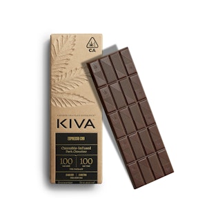 Kiva - 1:1 CBD:THC ESPRESSO DARK CHOCOLATE BAR