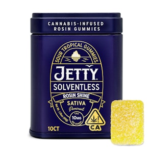 Jetty extracts - SOUR TROPICAL SOLVENTLESS GUMMIES - 10 PACK