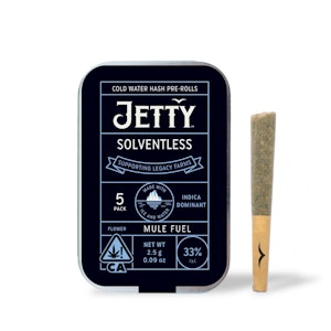 Jetty extracts - MULE FUEL SOLVENTLESS INFUSED PREROLL - 5 PACK