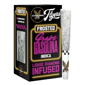 Claybourne co. - GRAPE GASOLINA FROSTED FLYERS PREROLL - 5 PACK