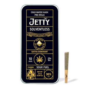 Jetty extracts - SOUR FUEL SOLVENTLESS INFUSED PREROLL - 10 PACK