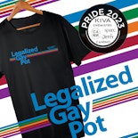 LEGALIZED GAY POT T-SHIRT M