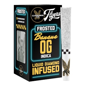 Claybourne co. - BANANA OG FROSTED FLYERS PREROLL - 5 PACK