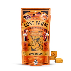 Lost farm - TANGERINE LIVE RESIN INFUSED FRUIT CHEWS