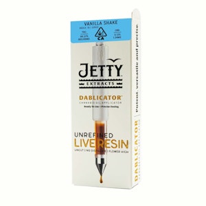 Jetty extracts - VANILLA SHAKE UNREFINED LIVE RESIN DABLICATOR - GRAM