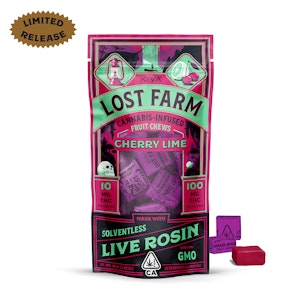 Lost farm - CHERRY LIME SOLVENTLESS LIVE ROSIN FRUIT CHEWS