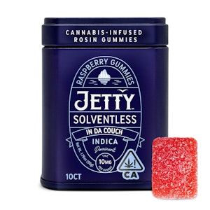 Jetty extracts - RASPBERRY SOLVENTLESS GUMMIES - 10 PACK
