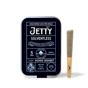 Jetty extracts - MENDO SHERBET SOLVENTLESS INFUSED PREROLL - 5 PACK