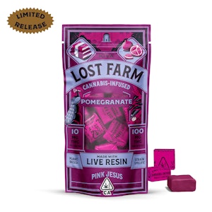 Lost farm - POMEGRANATE LIVE RESIN INFUSED FRUIT CHEWS
