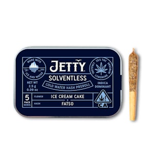 Jetty extracts - ICE CREAM CAKE SOLVENTLESS INFUSED PREROLL - 5 PACK
