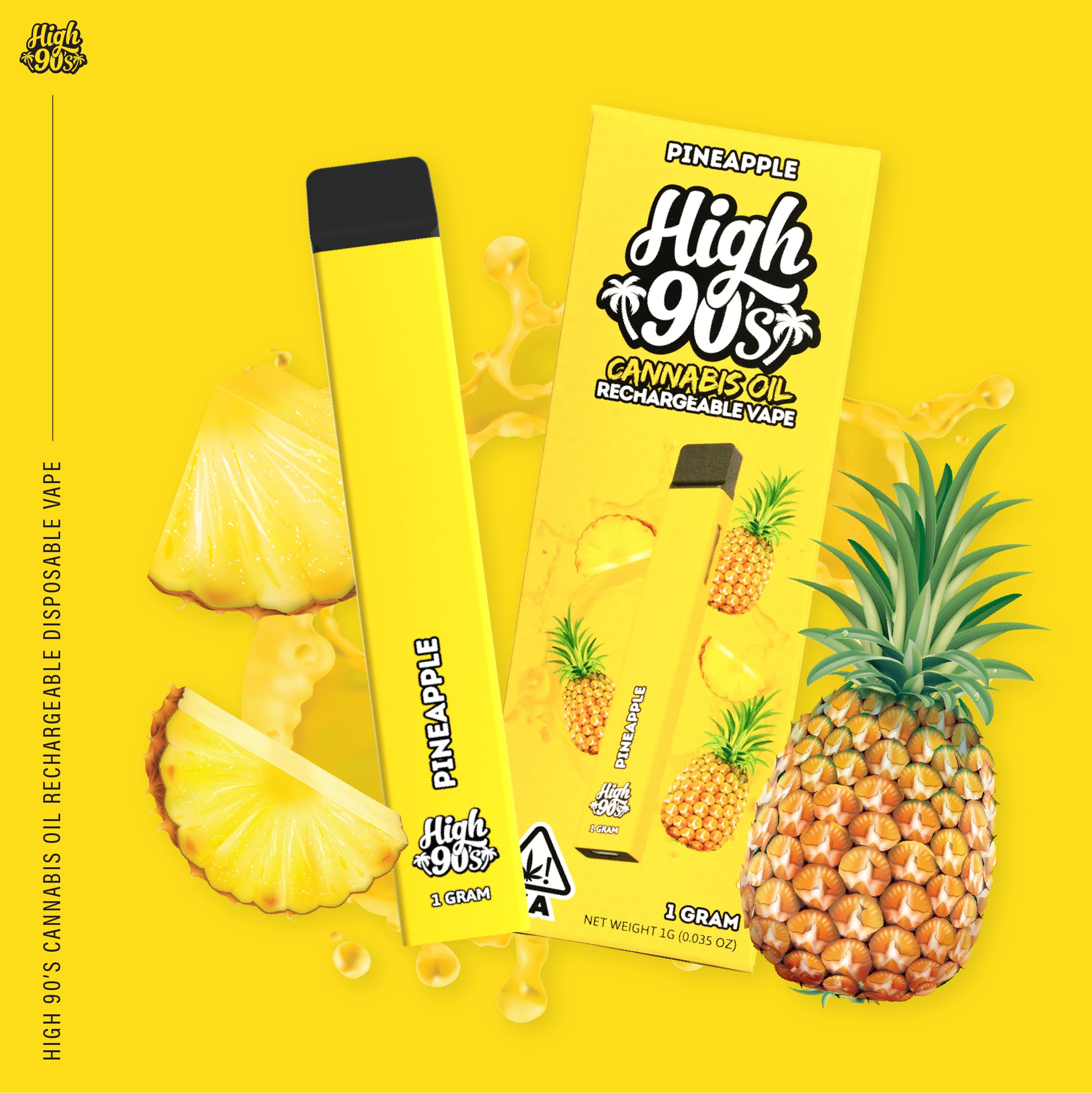 PINEAPPLE| DISPOSABLE | 1G INDICA - Best Cannabis Dispen...