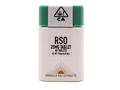 Emerald bay extracts - 25MG CBG WHITE CBG RSO TABLETS - 40 PACK