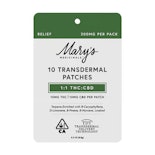 1:1 CBD:THC TRANSDERMAL PATCH - 10 PACK