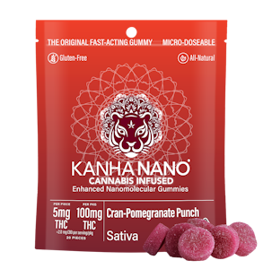 Kanha - CRAN POMEGRANATE NANO GUMMIES - 20 PACK