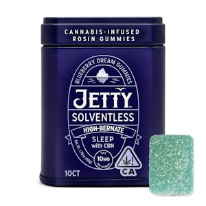 Jetty extracts - BLUEBERRY DREAM SOLVENTLESS CBN GUMMIES - 10 PACK