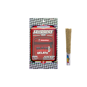 Sluggers - BLACK CHERRY GELATO DIAMOND & HASH INFUSED PREROLL - 5 PACK