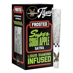 Claybourne co. - SUPER SOUR APPLE FROSTED FLYERS PREROLL - 5 PACK
